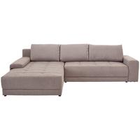 Ecksofa mit Schlaffunktion + Bettkasten Adria Greige - Greige/Schwarz, MODERN, Textil (213/308cm) - Luca Bessoni