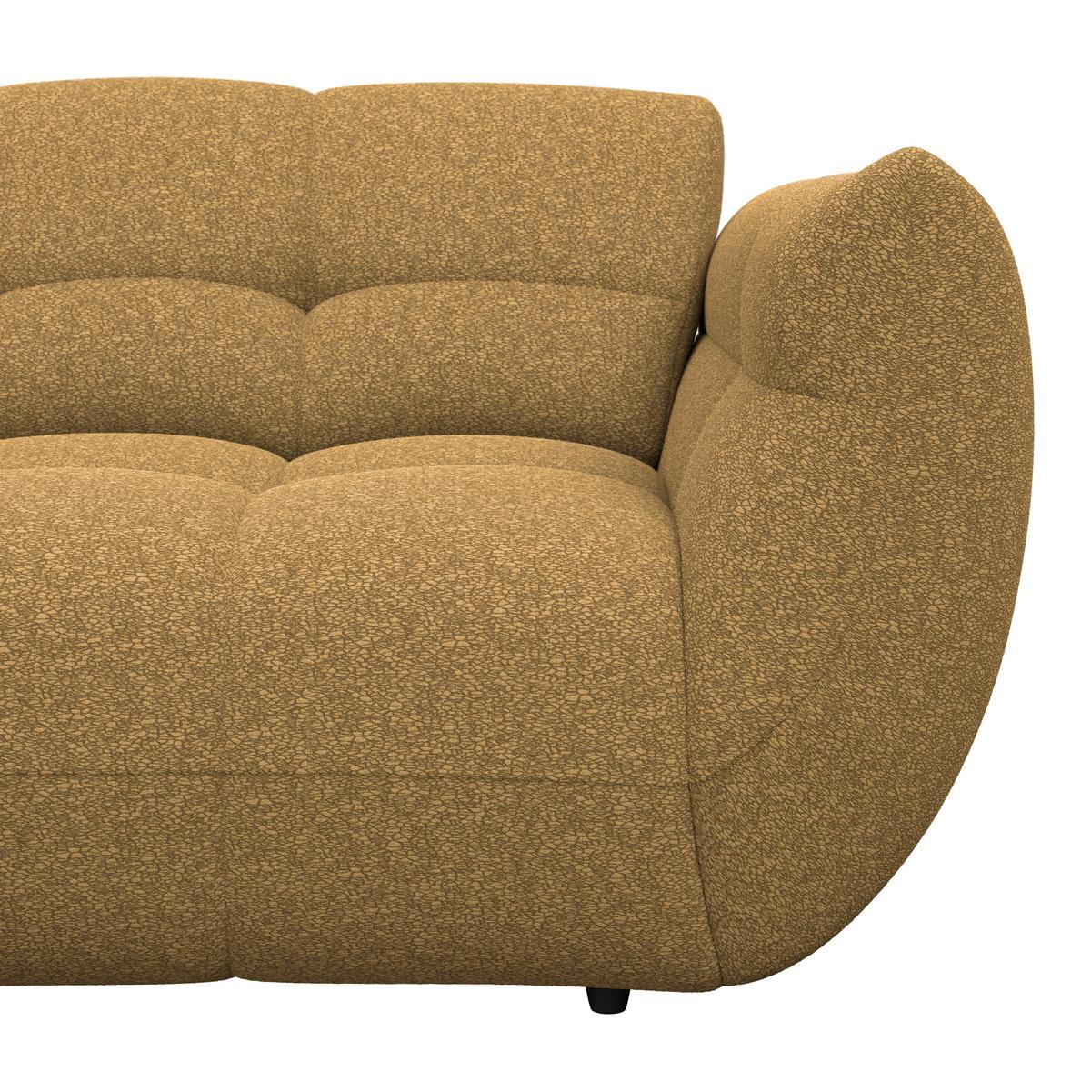 Ecksofa Panda Chenille gold, 178x280cm - Dunkelgrün/Goldfarben, Trend, Textil (178/280cm)
