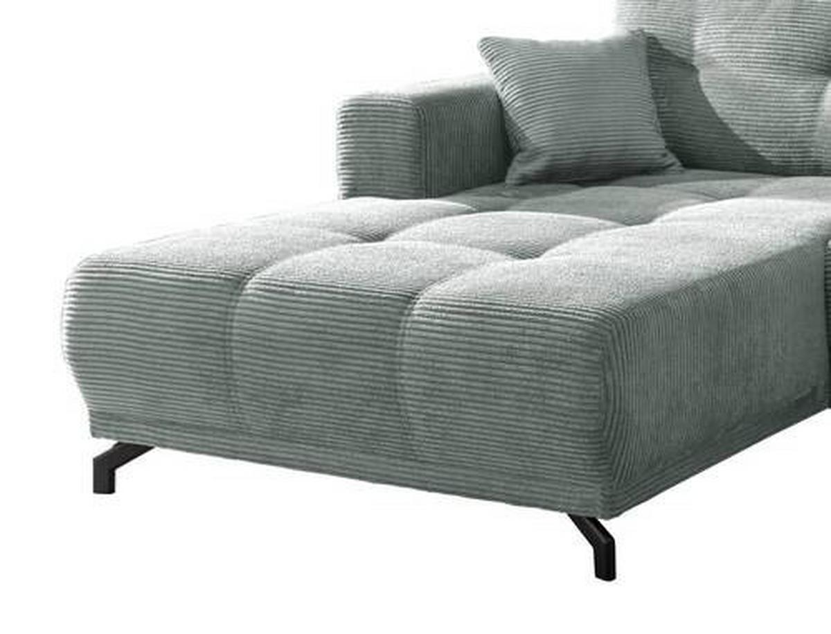 Ecksofa Restato Hellblau S: 177/246 Cm - Schwarz/Hellblau, MODERN, Holz/Textil (177/246cm) - MID.YOU