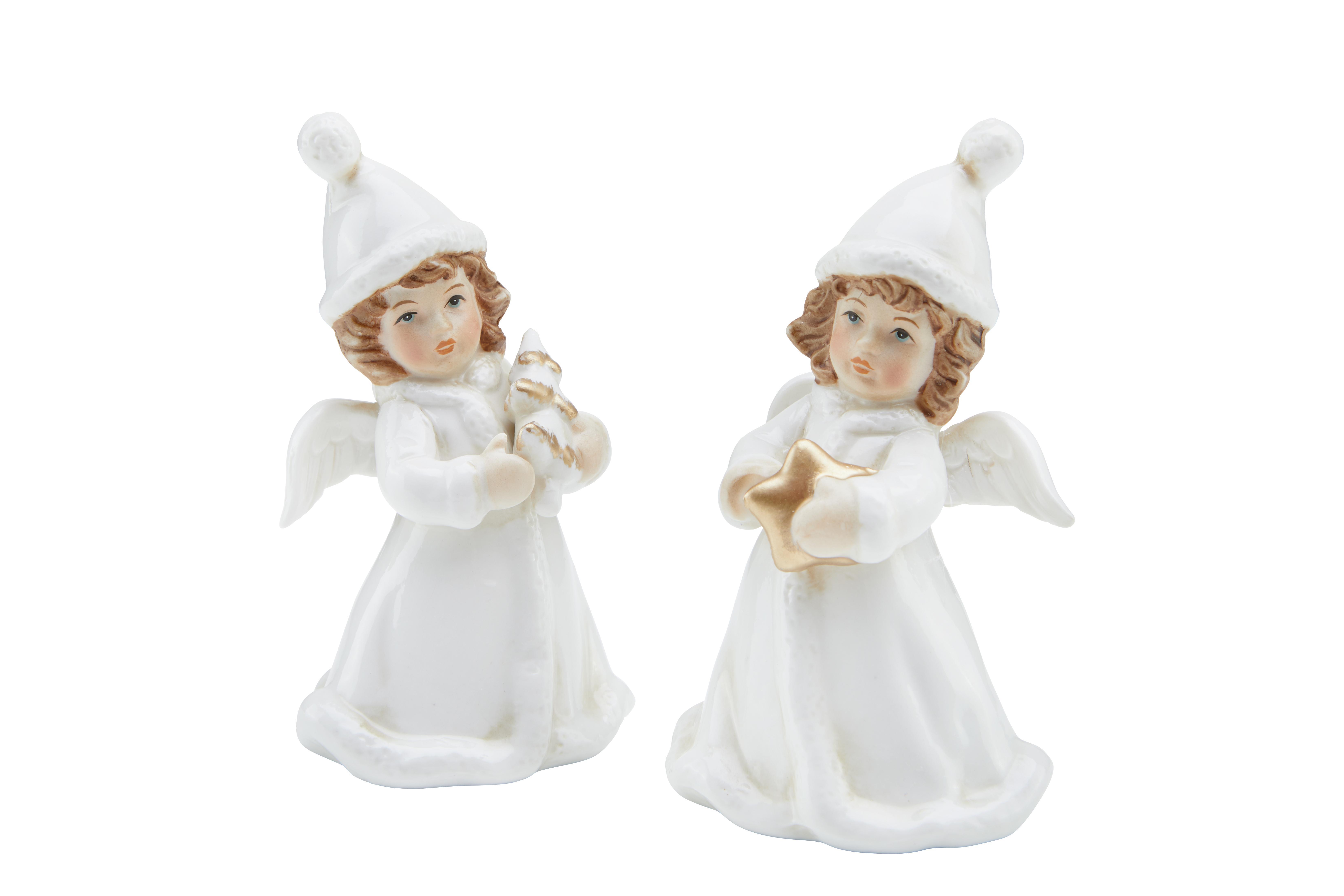 Dekor Angyal Sonja - Arany/Krém, konvencionális, Műanyag (7,2/6,5/12,2cm) - Ombra