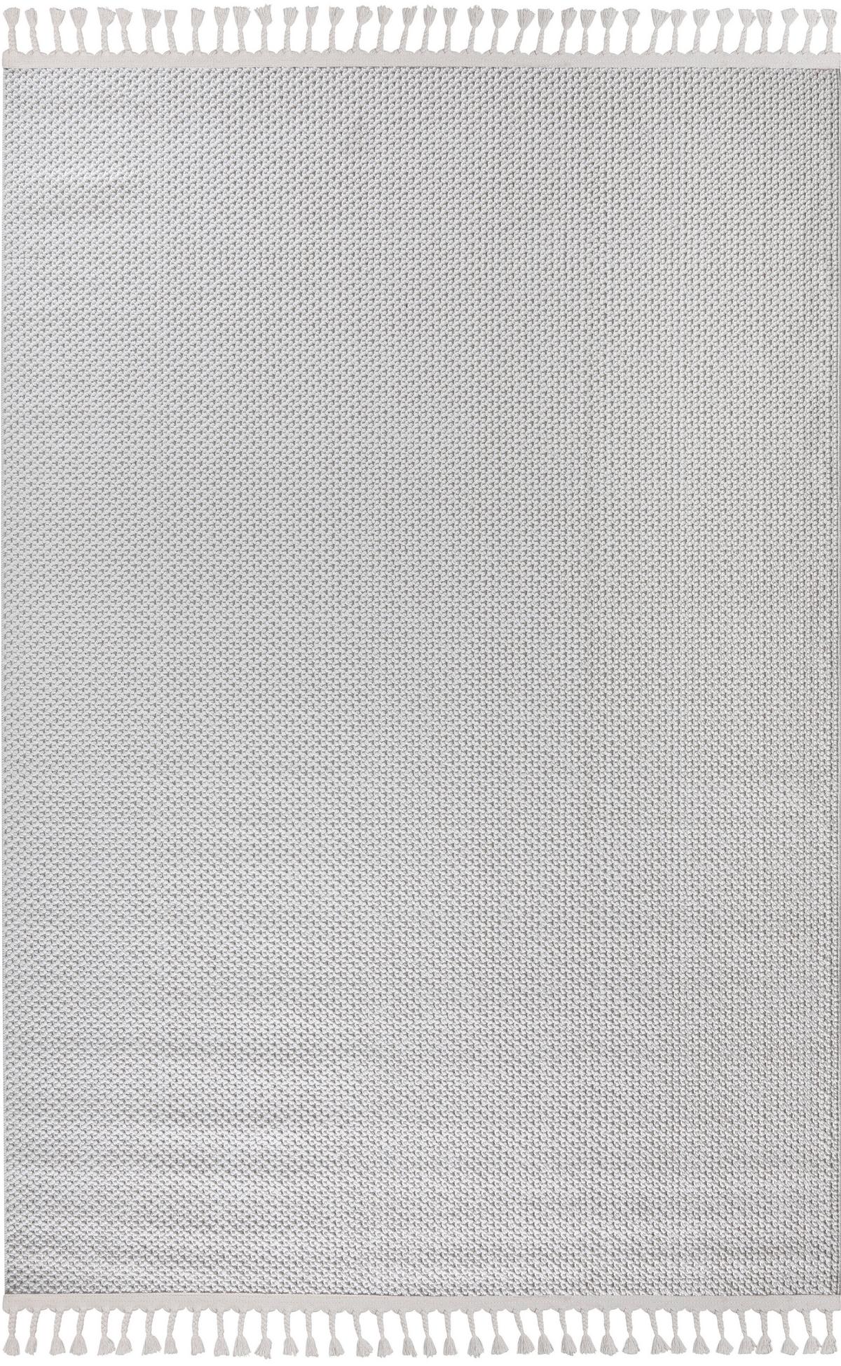 Flachwebeteppich Deion - Weiß, ROMANTIK / LANDHAUS, Textil (80/150cm) - James Wood