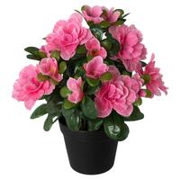 Kunstpflanze Azalee Bunt L: 25 Cm, Ines - Magenta/Rosa, Basics, Kunststoff (25cm)