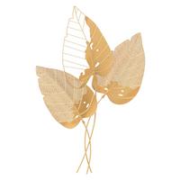 Wanddeko Autumn Leaf Goldfarben B: 53 cm - Basics, Metall (53/84.5/4cm)