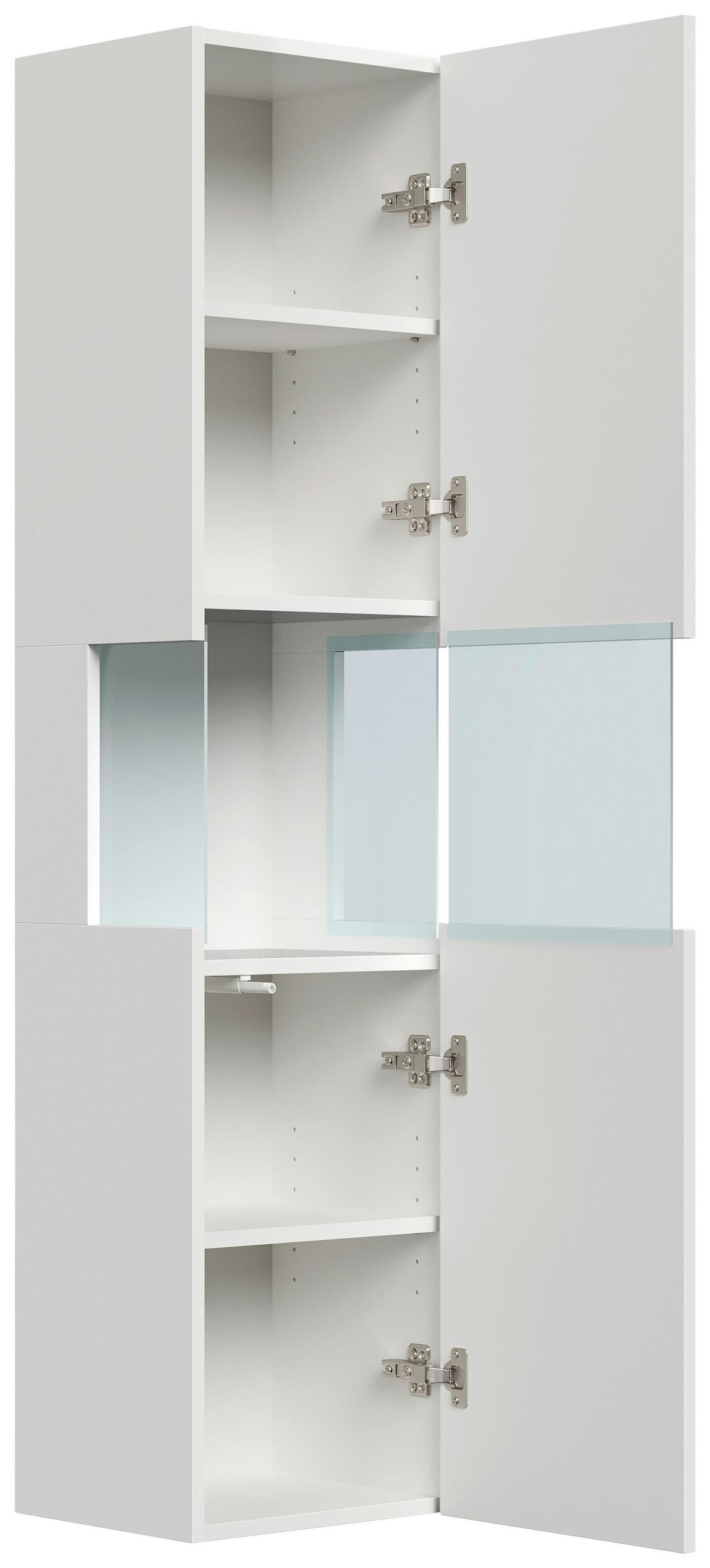 BADEZIMMER Limes, Weiß HG B: 80 cm - Weiß Hochglanz/Weiß, Basics, Keramik/Holzwerkstoff (80cm) - MID.YOU