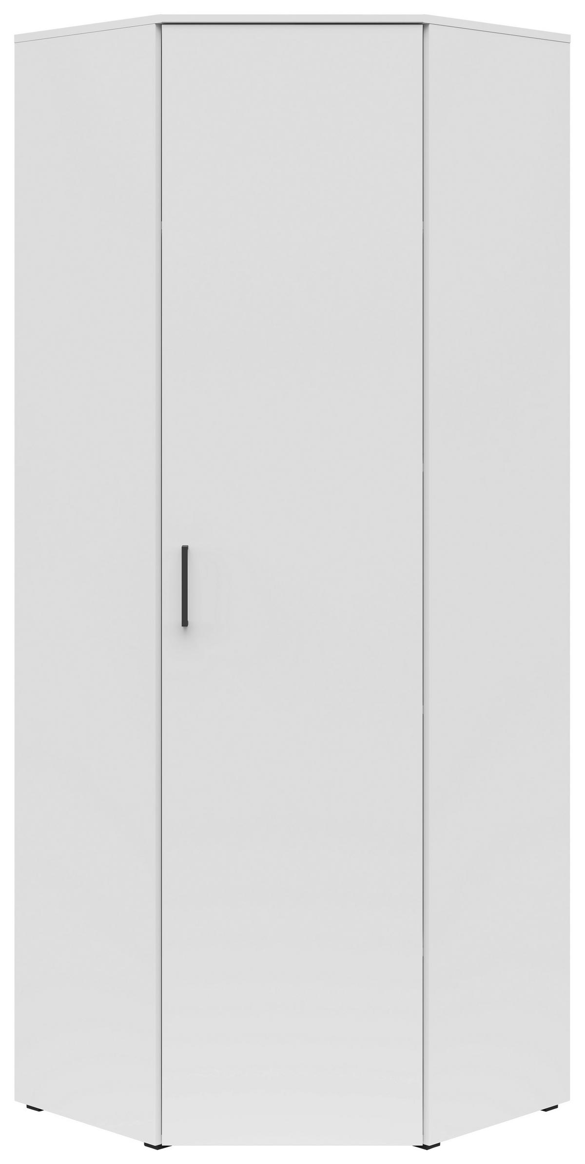 Eckschrank Multi Weiß 71,5 X 195 X 40 cm - Weiß, MODERN, Holzwerkstoff (101/195/79cm)