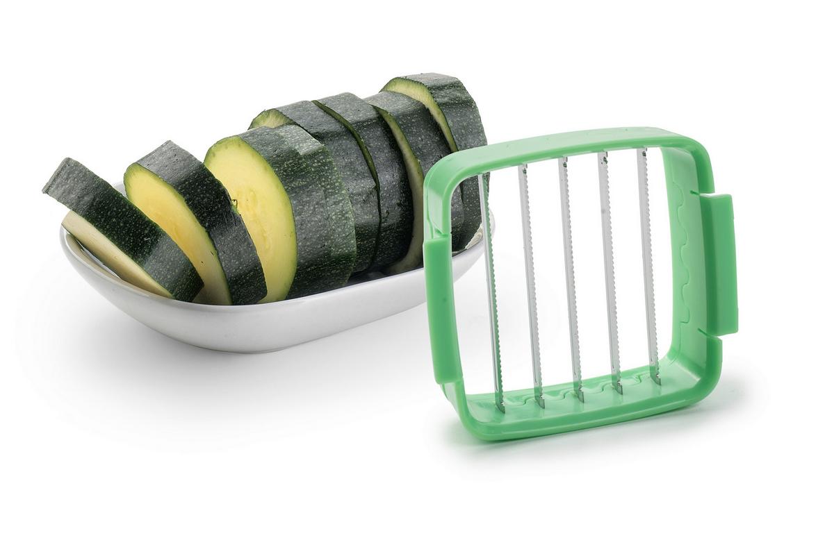 Küchenhelfer-Set Nicer Dicer Quick 7 -Teilig. - Schwarz/Grün, Basics, Kunststoff/Metall - Genius