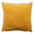 Zierkissen Talisha 40x40 cm Polyester Currygelb mit Zipp - Currygelb, MODERN, Textil (40/40cm) - Luca Bessoni