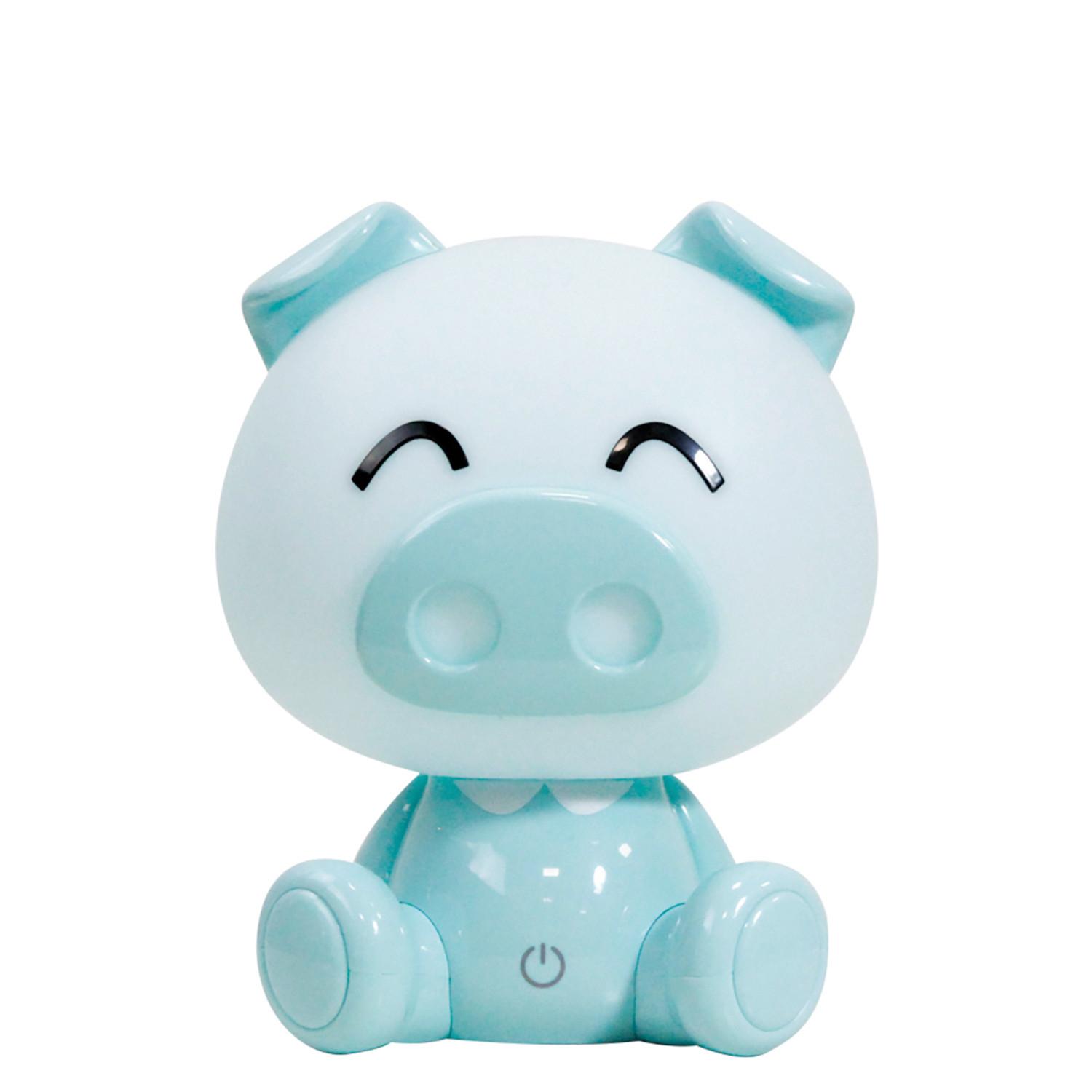 Kindertischleuchte 074/lc - Hellblau, Basics, Kunststoff (15/15/19cm)