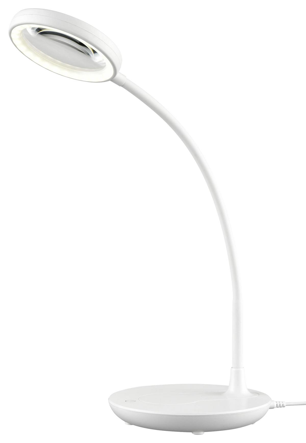 Lampa LED na psací stůl Lupop max. 5 Watt, V: 52 cm - bílá, Romantický / Rustikální, plast (28/52cm) - Modern Living