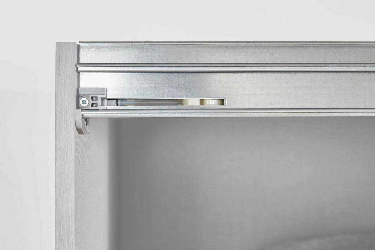 Türdämpfer 2 Stk. Grau für Schwebetürenschränke - Grau, Design, Kunststoff - Rauch Möbel