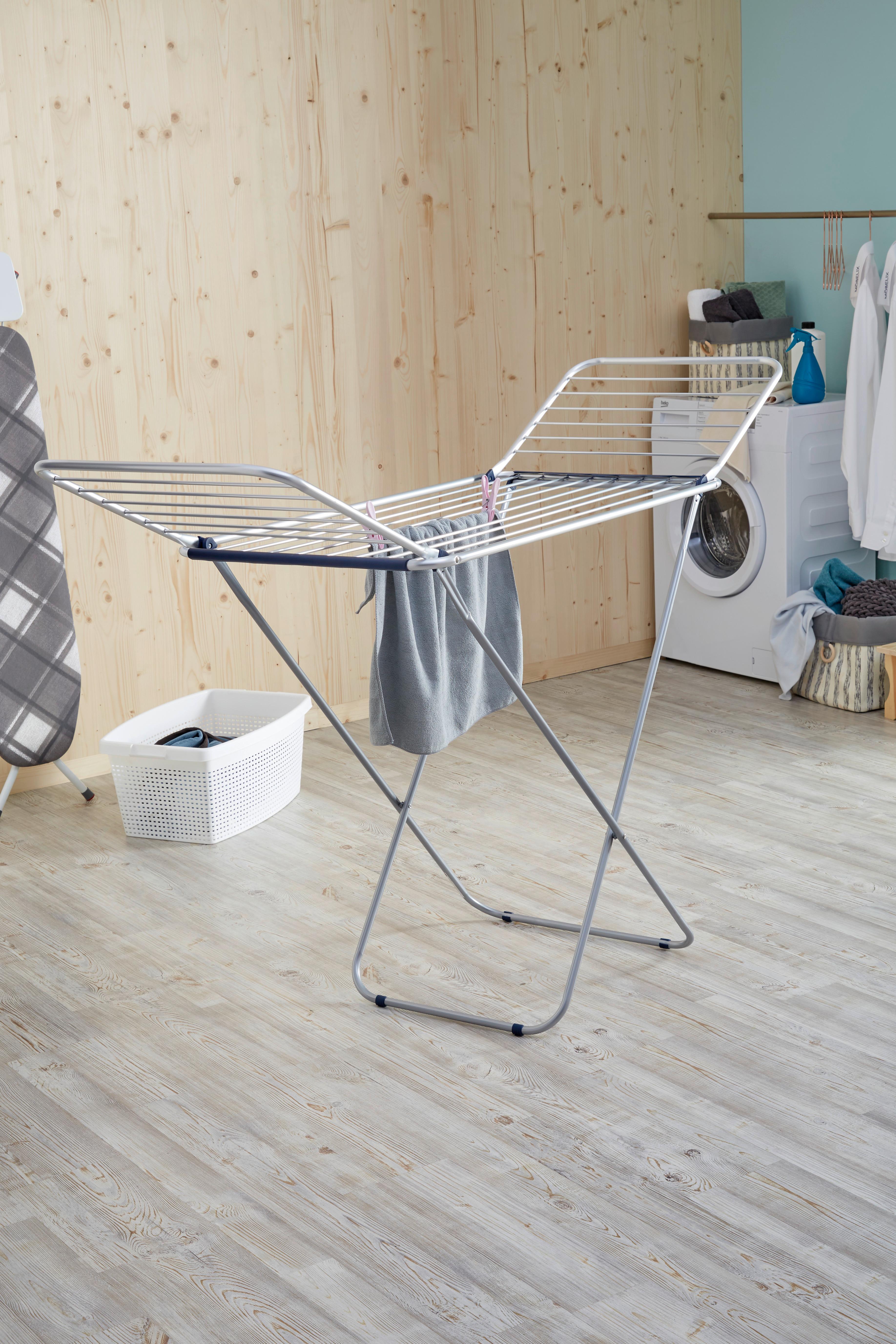 Ruhaszárító Állvány Swan 20m - sötétkék/fehér, Basics, műanyag/fém (178/55/106cm) - Homezone