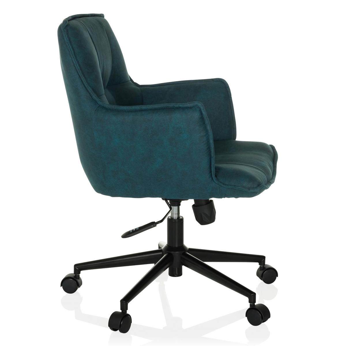 Drehstuhl Solao Life Dunkelblau B: 54 cm - Schwarz/Dunkelblau, MODERN, Kunststoff/Textil (54/85/70cm) - MID.YOU