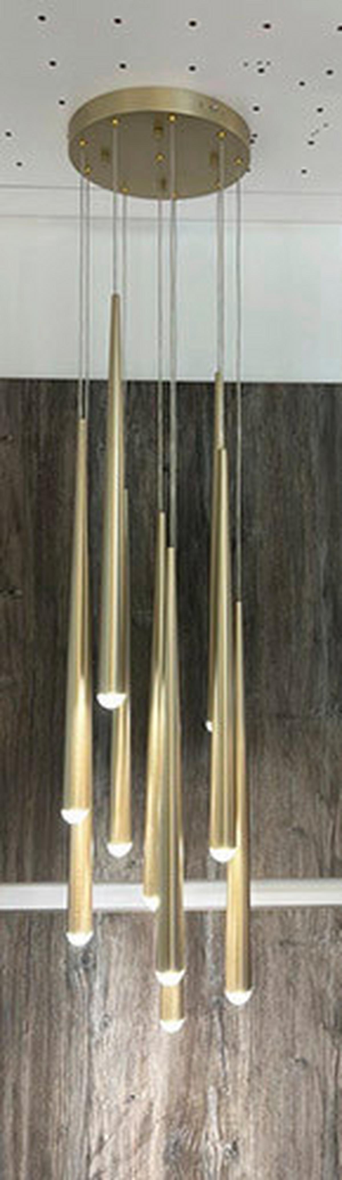Led-hängeleuchte 354831079 Cala - Goldfarben, Design, Metall (30/150cm) - Trio Leuchten