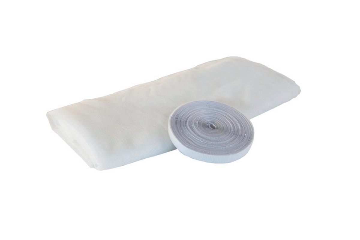 Fliegengitter Fenster 130x150 cm Weiß - Weiß, Basics, Textil (130/150cm)