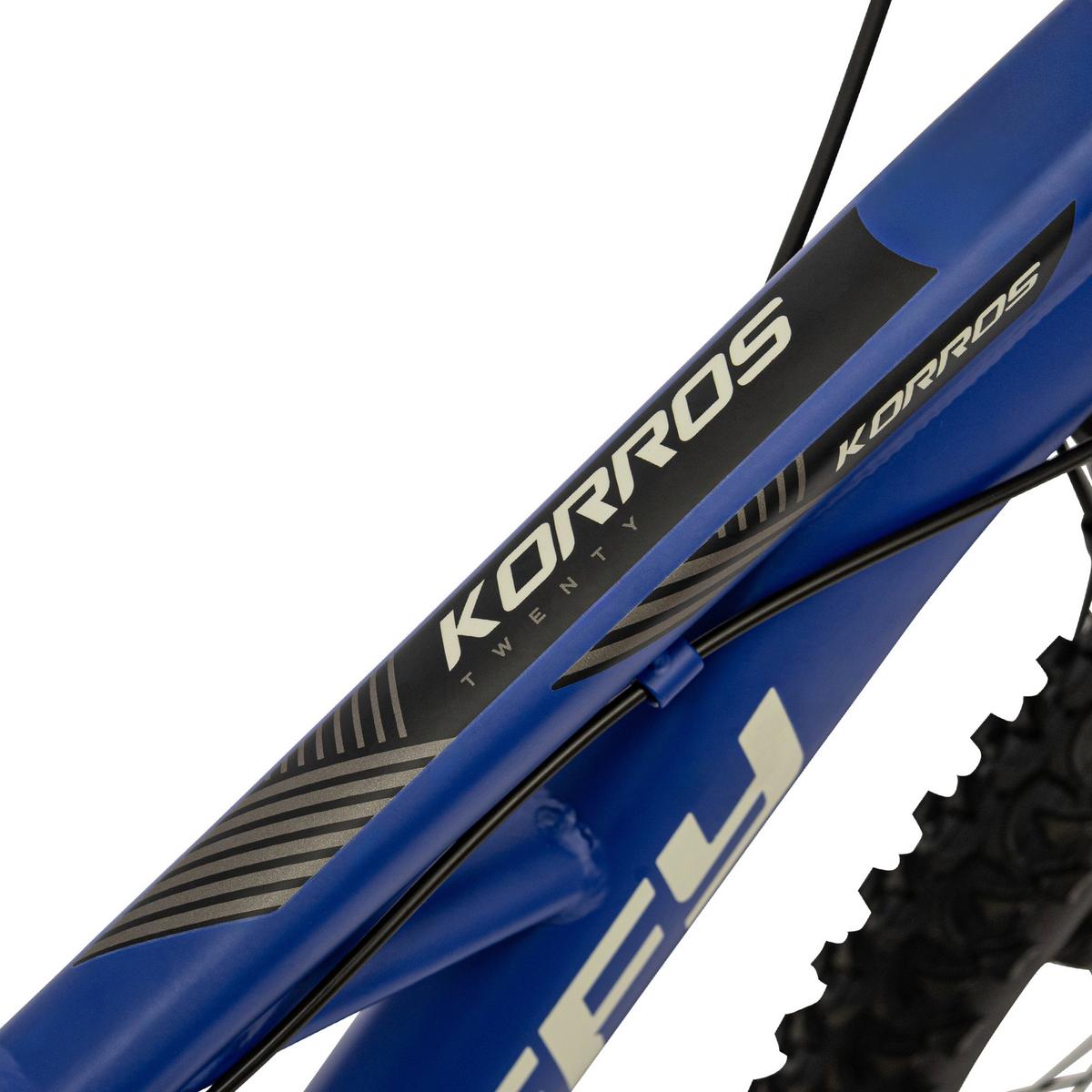 Kinderfahrrad Korros Blau, 20 Zoll - Blau, Basics, Metall (56/87/141cm)