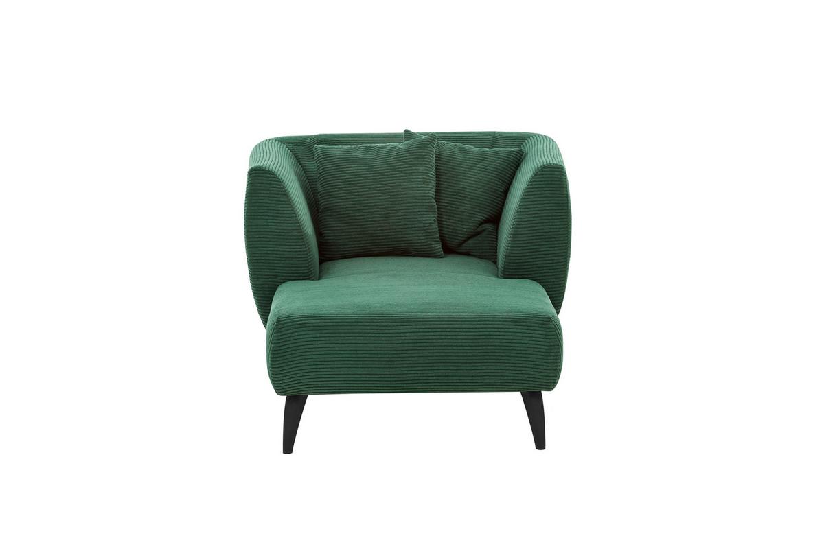 Xxl-sessel Inkl. Zierkissen Colori Grün - Schwarz/Grün, MODERN, Textil (108/84/155cm) - MID.YOU