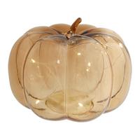 DEKORAČNÍ DÝNĚ PUMPKIN - hnědá, Konvenční, plast/sklo (19,5/15,5cm) - Mömax