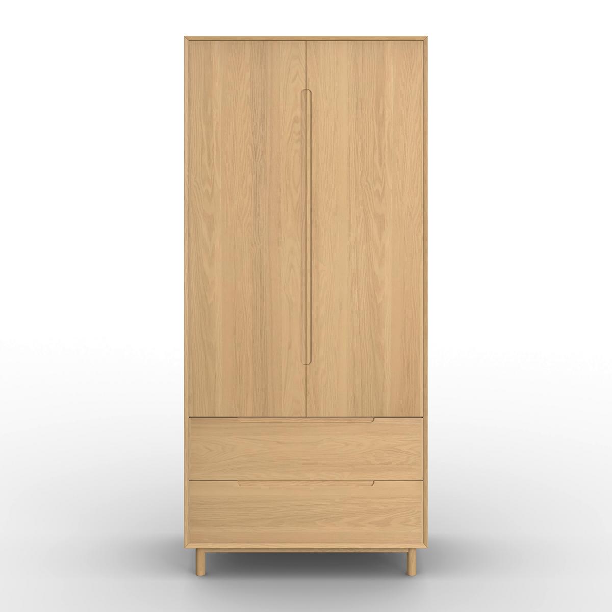 Šatníková skriňa MARLO š. cca 100 cm, dekor dub - farba duba, Modern, drevo/kompozitné drevo (100/223/60cm) - Bessagi Home