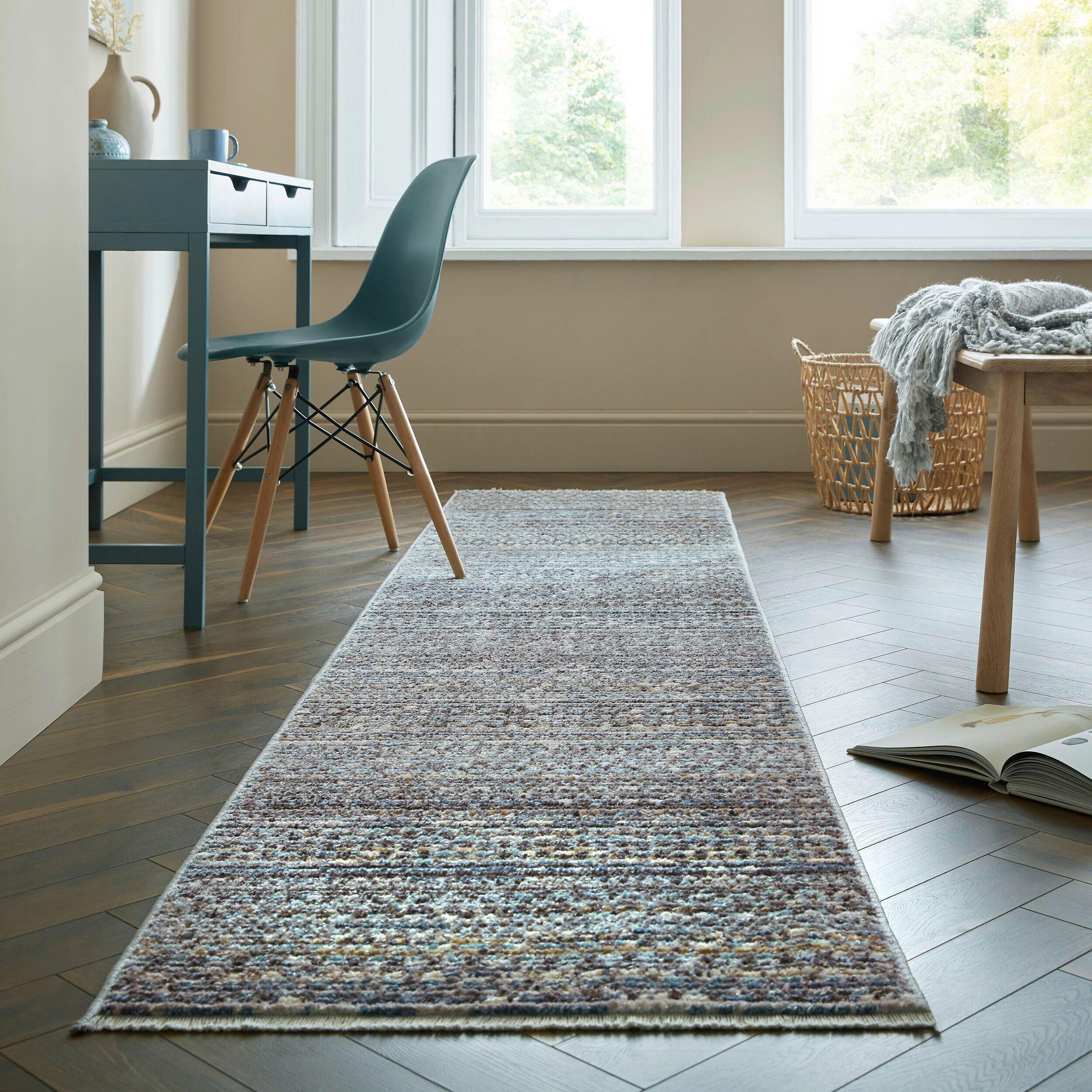 Läufer Camino Blue 60x230 - Blau, Basics, Textil (60/230cm)