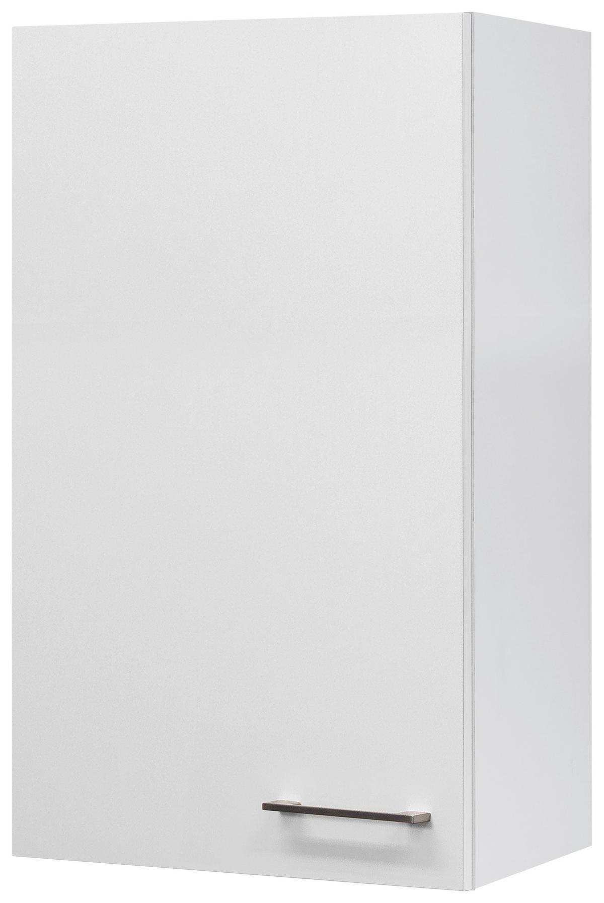 Kuchyňská horní skřiňka NEO - bílá/barvy nerez oceli, Moderní, kov/kompozitní dřevo (50/89/32cm) - FlexWell