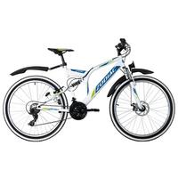 Mountainbike Fully 26 Zoll Zodiac 21 Gänge - Weiß, Basics, Metall (180/70/100cm) - KS Cycling