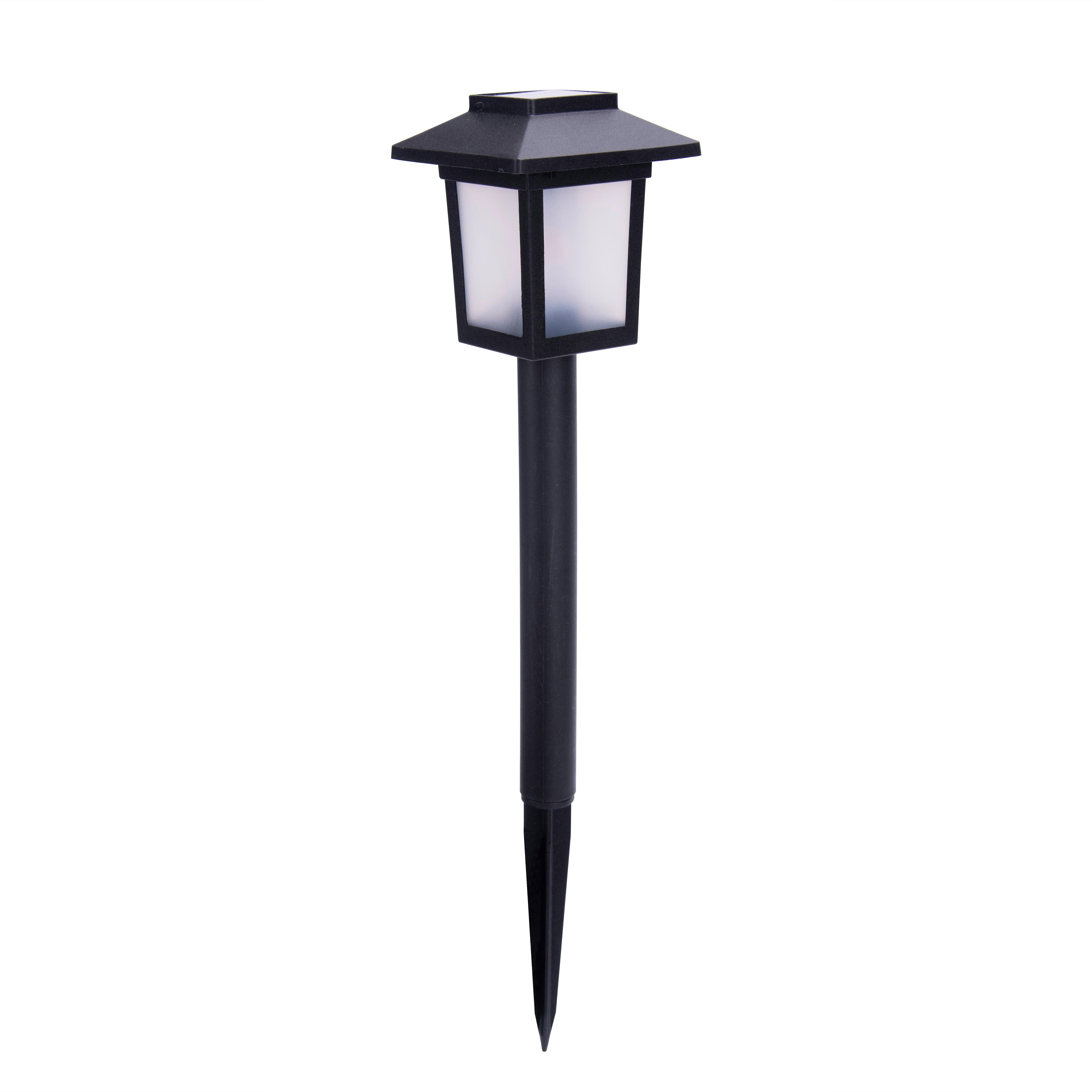 Szolárlámpa Oskar - fekete/fehér, Konventionell, műanyag (8/8/37cm) - Homezone