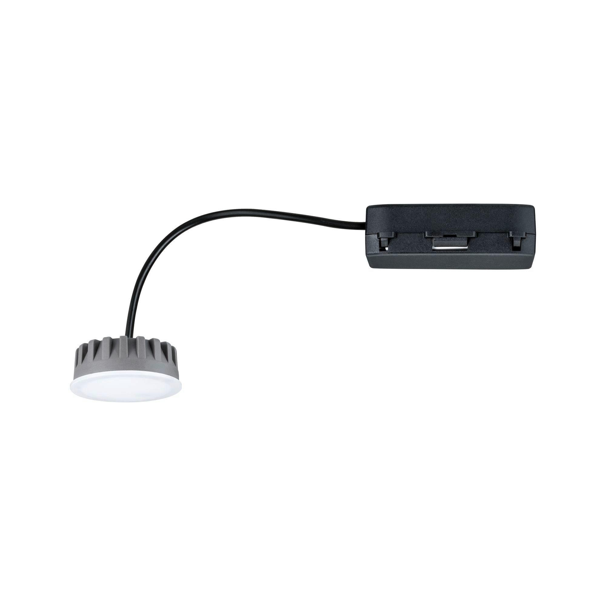 Deckenleuchte Ø 5 cm 1-Flammig, Satin Creme - Creme, Basics, Kunststoff (5,0/3,0cm) - Paulmann