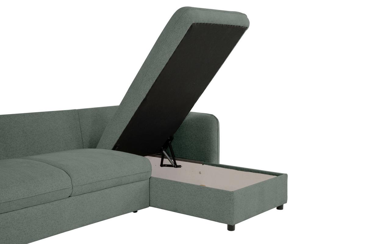 Ecksofa Costo Grau S: 254 cm - Grau, Design, Textil (254/160cm) - MID.YOU