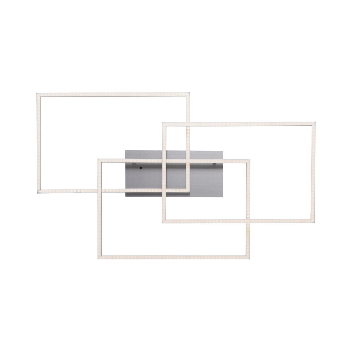 LED-Deckenleuchte Iven Ø 82 cm mit Farbtemperaturwechsler - Silberfarben, Trend, Kunststoff/Metall (82/50cm)