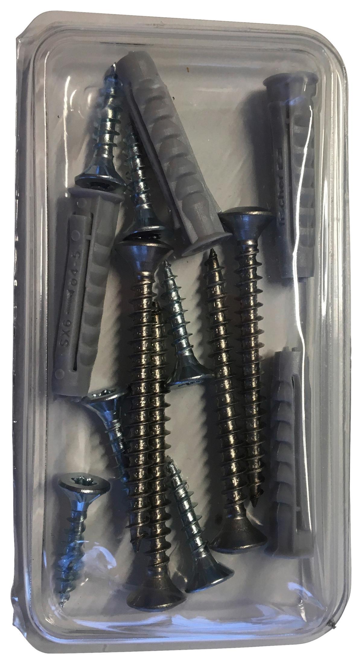 Montagebeschlag Varius Erweiterung B: 4 Cm - Weiß, Basics, Metall (4/8,5/4cm)