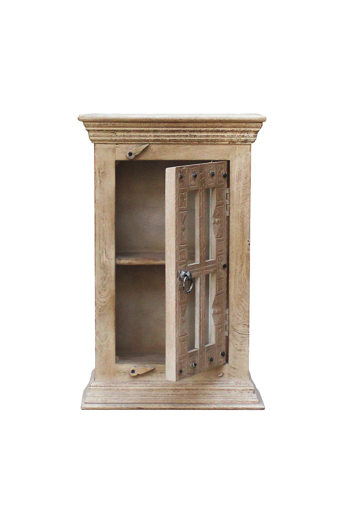 HÄNGESCHRANK Naturfarben B: 44cm - Naturfarben, Design, Glas/Holz (44/70/20cm) - MID.YOU