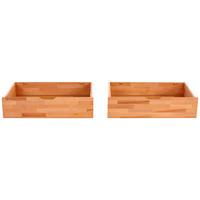 Ágyneműtartó Szett Julia - geszt bükk, Konventionell, műanyag/fa (88/21/65cm)