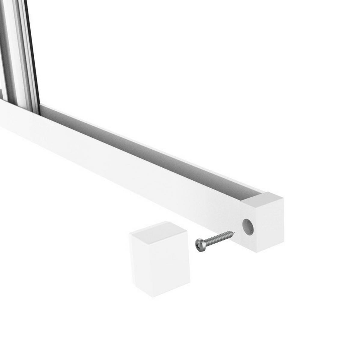 Fliegengittertür Is Plus Plissee Tür - Weiß, Basics (110/220cm) - Windhager