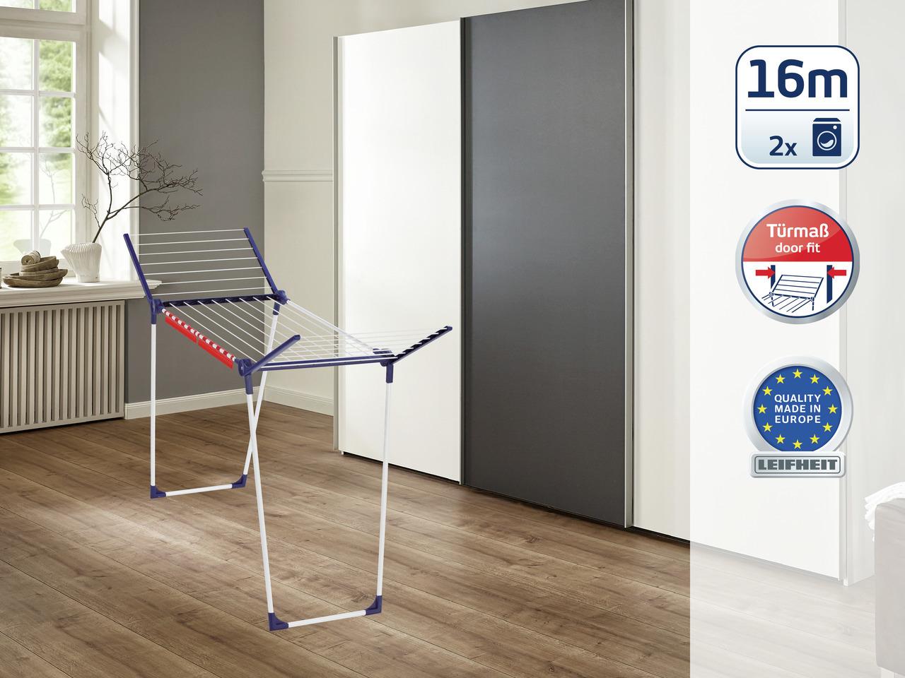 Wäscheständer Pegasus 160solid Slim LxBxH: 55x173x107cm - Blau/Weiß, Basics, Kunststoff/Metall (55/173/107cm) - Leifheit