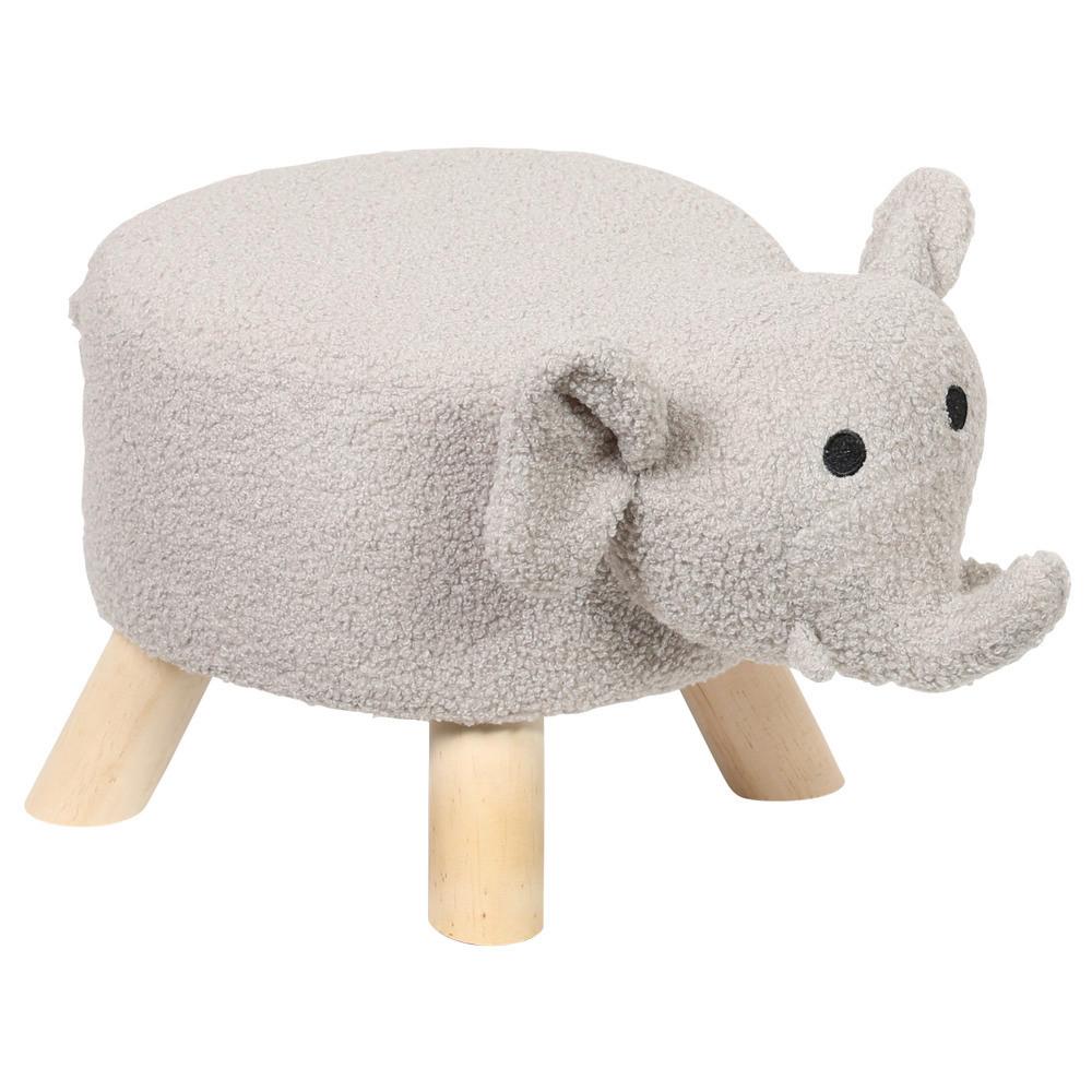 Kinderhocker Hellgrau B: 47 Cm - Hellgrau/Kieferfarben, Basics, Textil (47/25/25cm) - Kesper