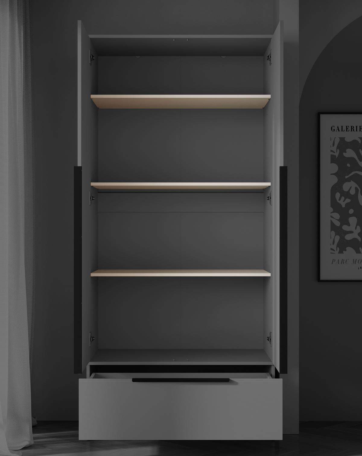 SADA VKLÁDACÍCH POLIC SPIRIT - kašmírová/béžová, Konvenční, kompozitní dřevo (87/1,5/46cm) - P & B