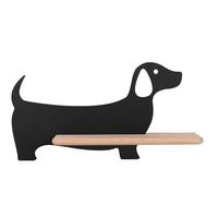 KINDERWANDLEUCHTE 21-00958 DOG - Schwarz, KONVENTIONELL, Holz/Holzwerkstoff (36.5/12/18.5cm)