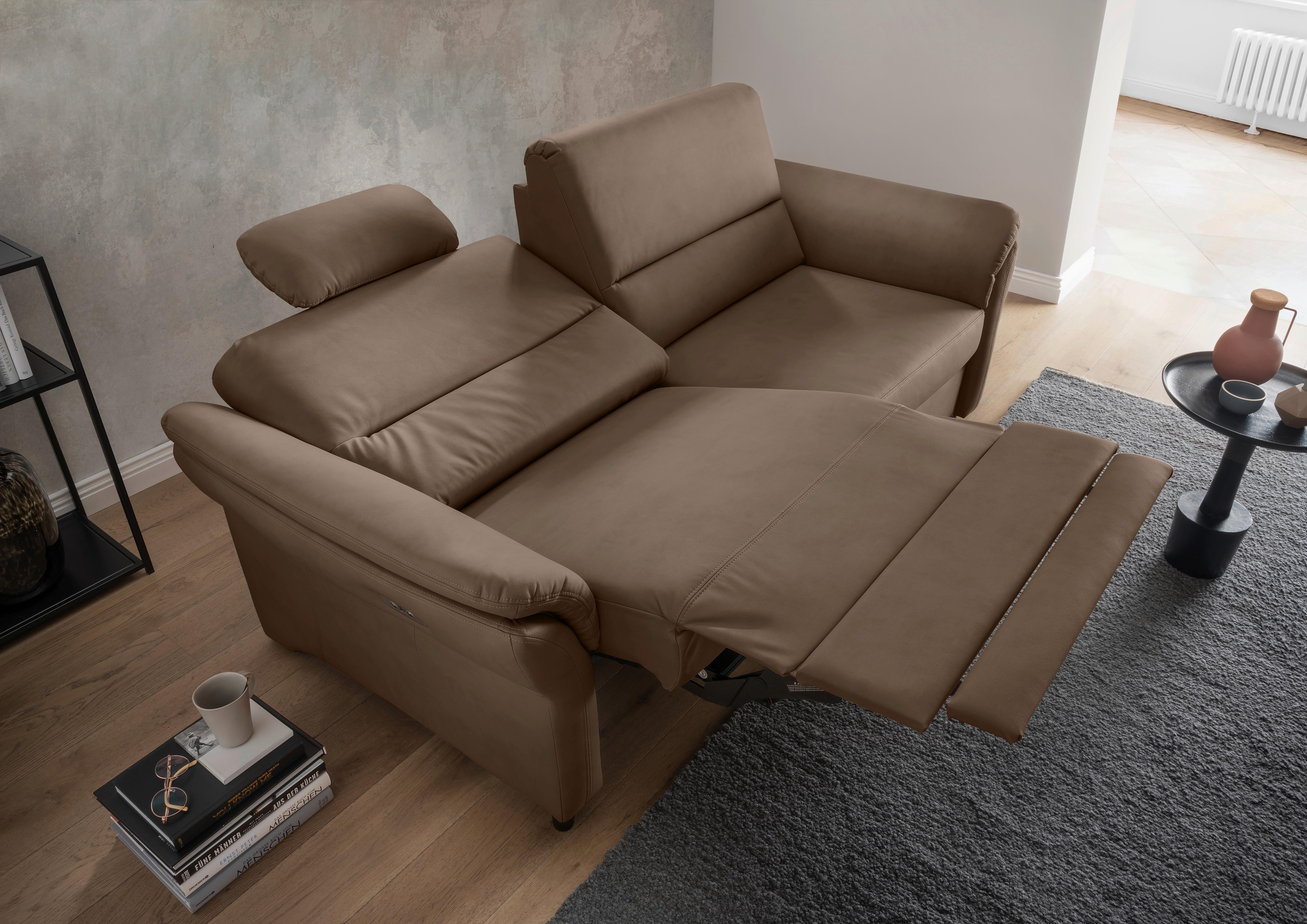 3-Sitzer-Sofa Cavoli, Braun L B: 192 cm - Schwarz/Braun, MODERN, Textil (192/90/89cm) - Livetastic