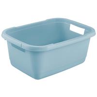 Wäschekorb Aenna Blau, 55x40x23 cm - Blau, Basics, Kunststoff (55/40/23cm)