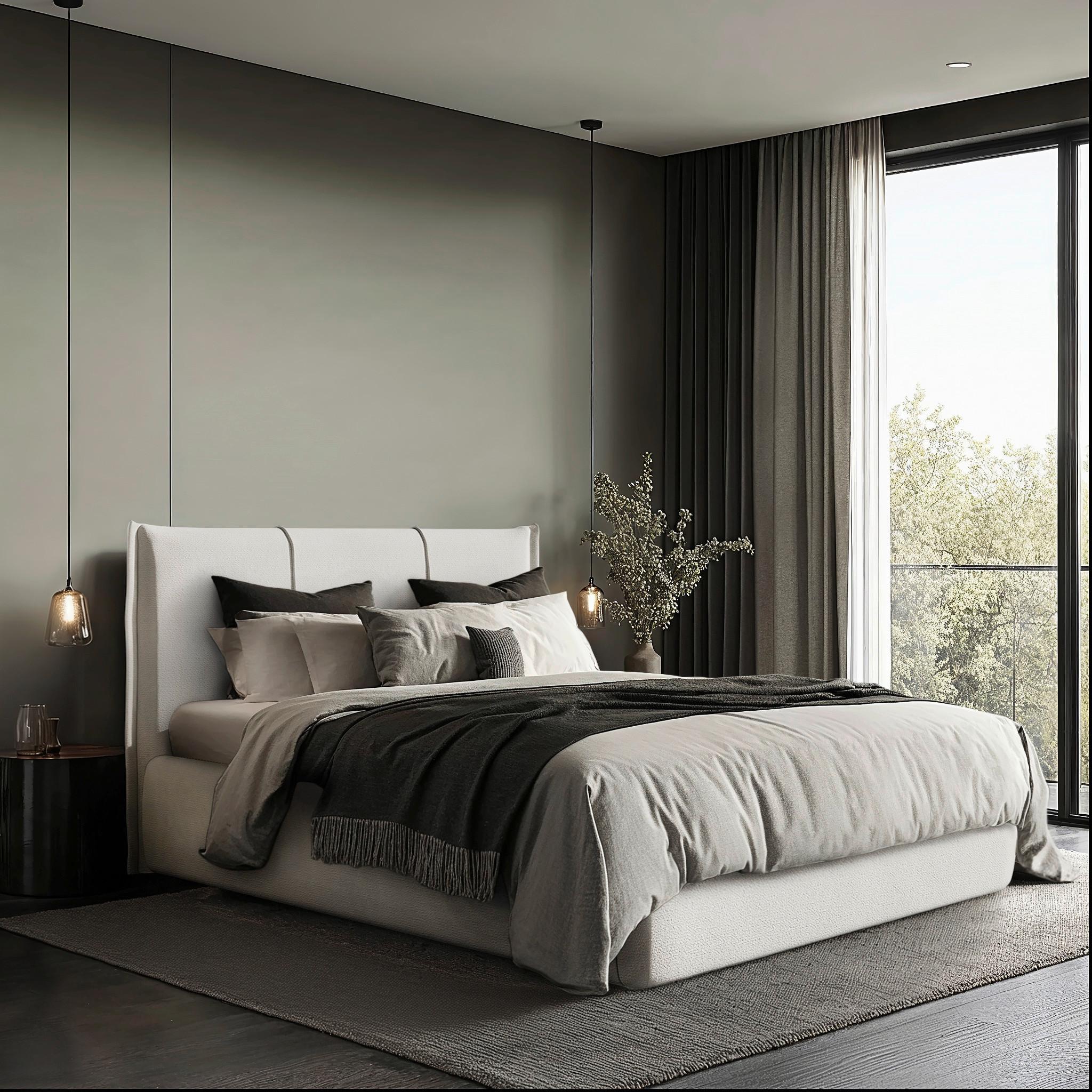 Polsterbett Beli Creme Lf: 180x200 Cm - Creme/Schwarz, MODERN, Holz/Holzwerkstoff (180/200cm) - MID.YOU