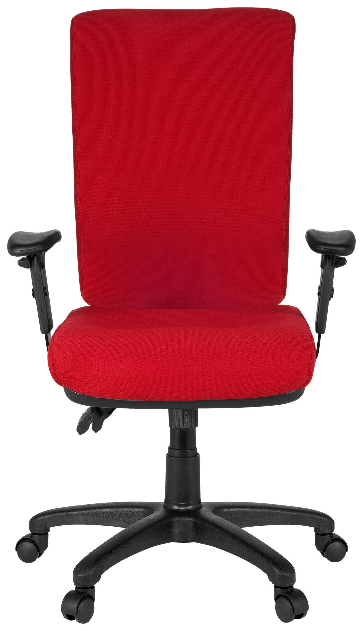 Bürostuhl Zenit High Rot bis 120 kg - Rot, Basics, Kunststoff/Textil (56/130/45cm) - MID.YOU