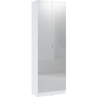 Mehrzweckschrank Lena Weiß B: 65 cm - Weiß, Trend, Glas/Holzwerkstoff (65/195,5/33cm)