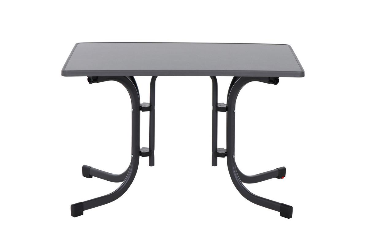 Gartenklapptisch N61377 - Anthrazit, KONVENTIONELL, Holzwerkstoff/Metall (110/70/71cm) - Siena Garden