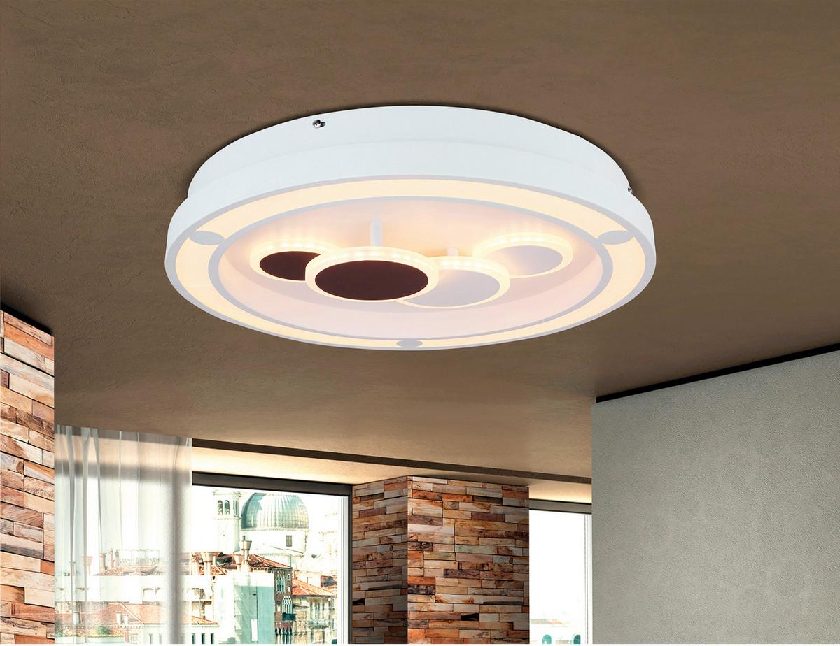 Led Mennyezeti Lámpa 48405-50 Kolli - fehér, Design, műanyag/fém (48/8.2cm)