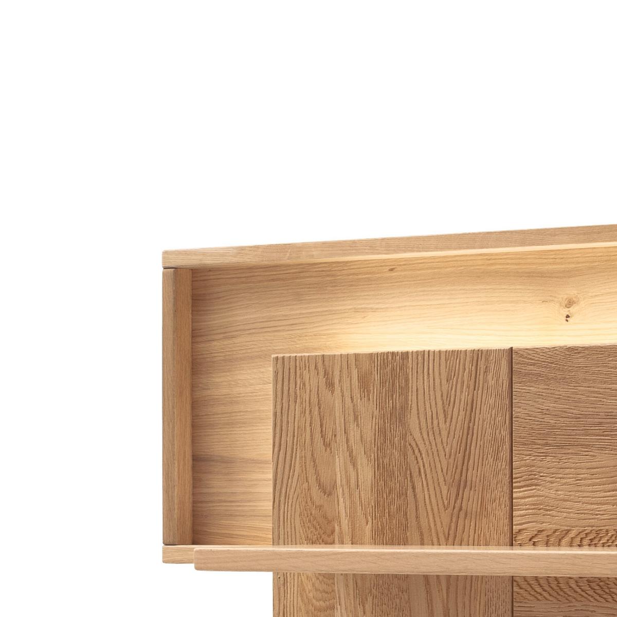 Wandboard Valencia B: 137 cm Eichefarben - Eiche Bianco, Design, Holz/Holzwerkstoff (137/40/26cm) - MID.YOU