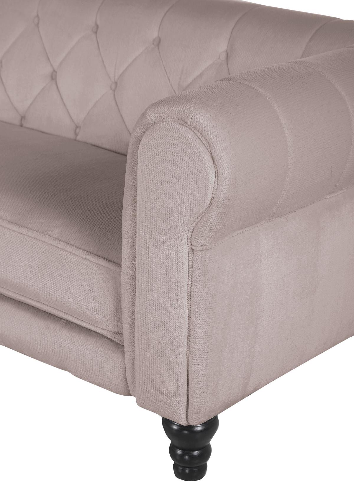 Ecksofa Jonte Beige S: 160x260 cm - Dunkelbraun/Beige, Design, Textil (160/260cm) - MID.YOU