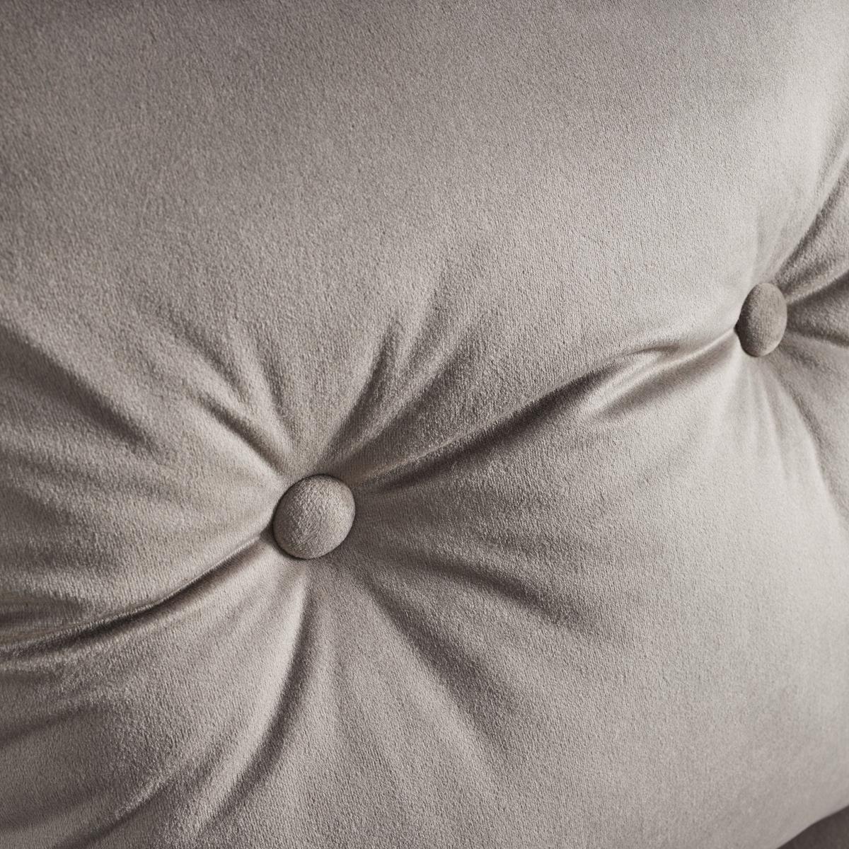 Stolička zo zamatu Bono - sivohnedá - čierna/taupe, Modern, kov/drevo (44/90/58cm) - P & B