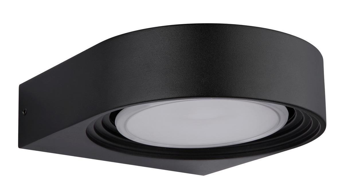 Led-außenleuchte 34322w Oko - Schwarz/Weiß, Design, Kunststoff/Metall (16/6,6cm) - Globo