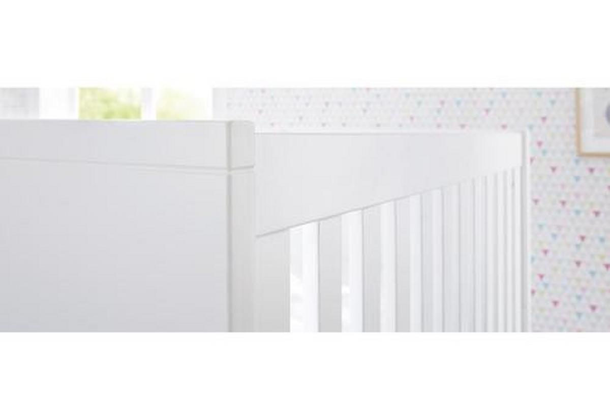 Gitterbett 113415 Riva - Eschefarben/Weiß, Design, Holz/Holzwerkstoff (149/78/88cm) - Pinolino