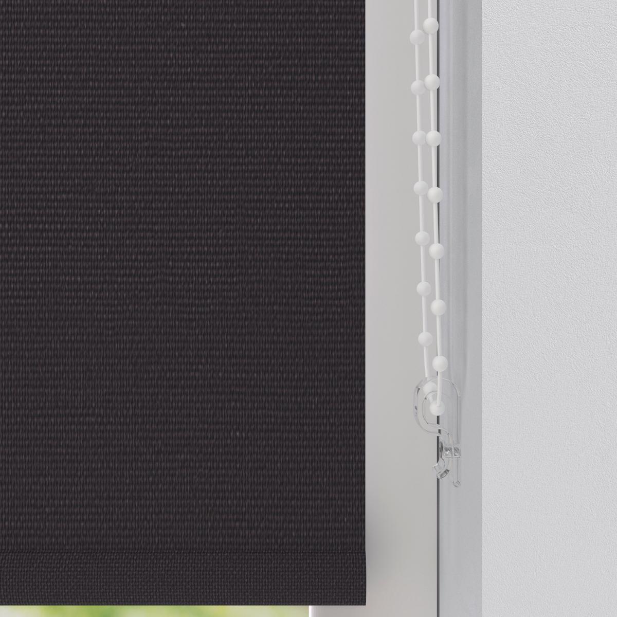 Verdunkelungsrollo 240x190 Cm Mit Kettenzug - Schwarz, Design, Textil (240/190cm)